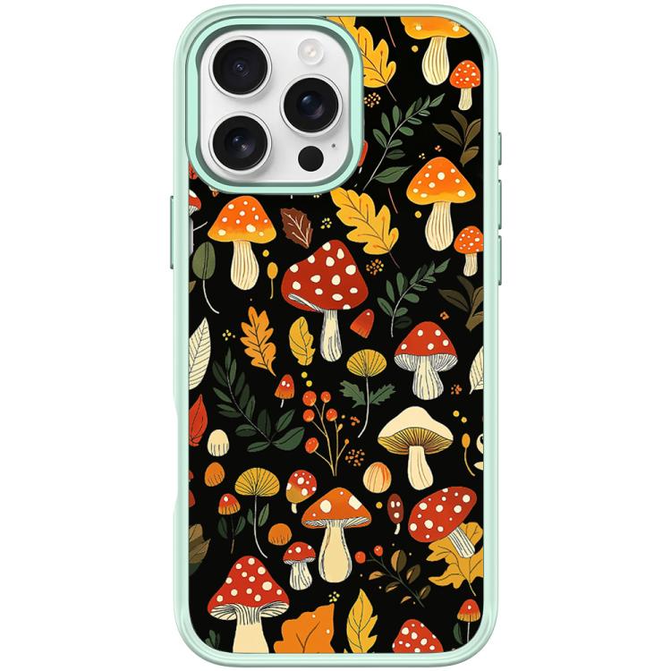 Jungle Mushrooms Pattern Magnetic Phone Case, For iPhone 16 Pro Max, For iPhone 16 Pro, For iPhone 15 Pro Max, For iPhone 15 Pro