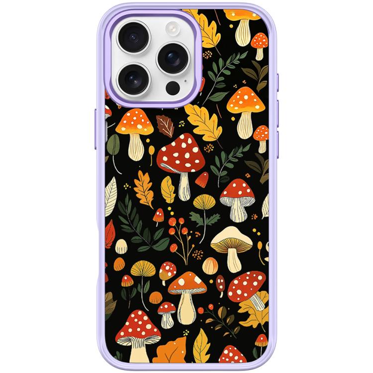 Jungle Mushrooms Pattern Magnetic Phone Case, For iPhone 16 Pro Max, For iPhone 16 Pro, For iPhone 15 Pro Max, For iPhone 15 Pro