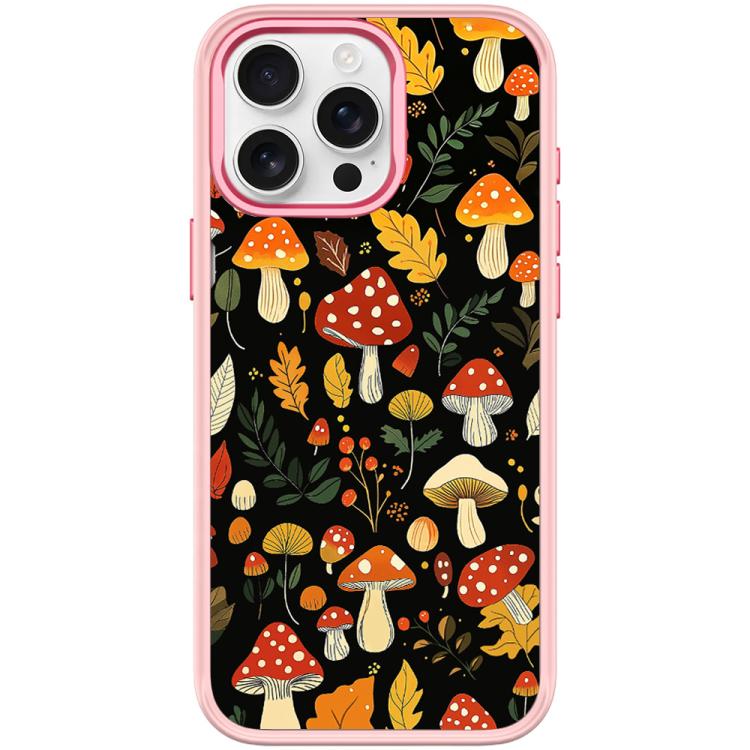 Jungle Mushrooms Pattern Magnetic Phone Case, For iPhone 16 Pro Max, For iPhone 16 Pro, For iPhone 15 Pro Max, For iPhone 15 Pro