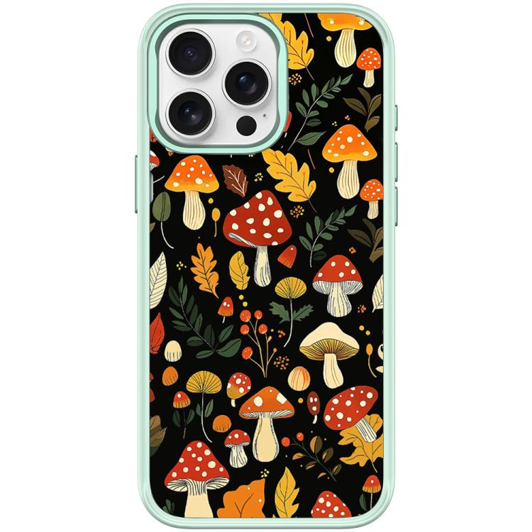 Jungle Mushrooms Pattern Magnetic Phone Case, For iPhone 16 Pro Max, For iPhone 16 Pro, For iPhone 15 Pro Max, For iPhone 15 Pro