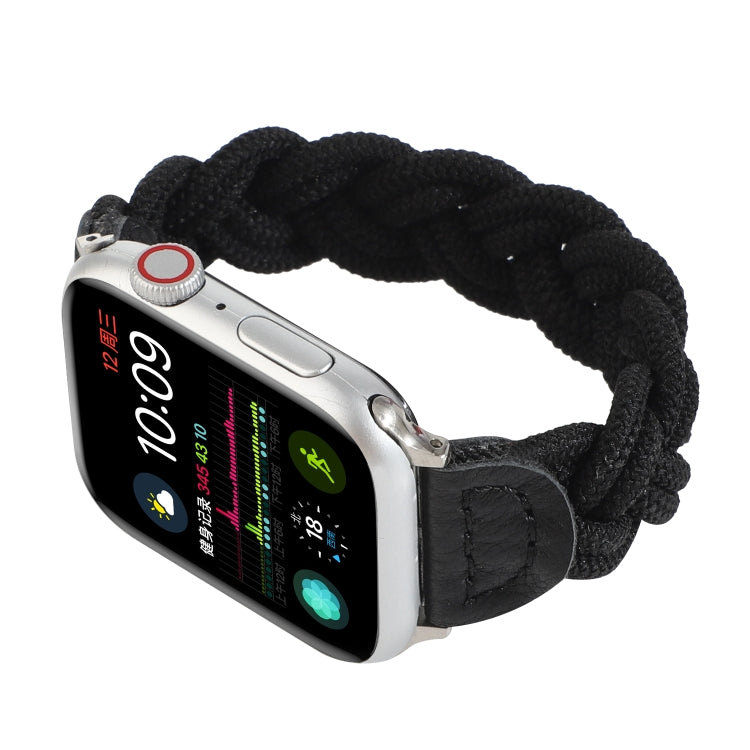 Elastic Woven Watchband For Apple Watch Series 6 & SE & 5 & 4 40mm / 3 & 2 & 1 38mm, 130mm