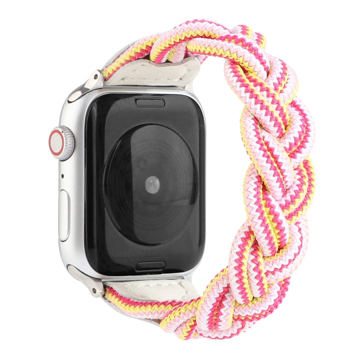 Elastic Woven Watchband For Apple Watch Series 6 & SE & 5 & 4 40mm / 3 & 2 & 1 38mm, 130mm