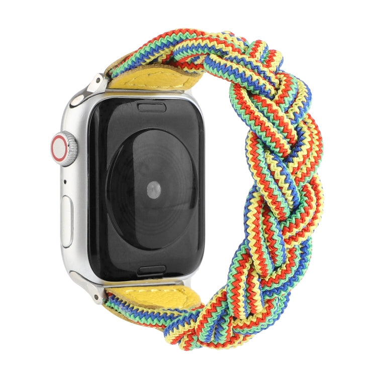 Elastic Woven Watchband For Apple Watch Series 6 & SE & 5 & 4 40mm / 3 & 2 & 1 38mm, 130mm