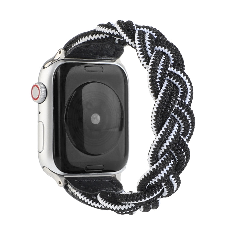 Elastic Woven Watchband For Apple Watch Series 6 & SE & 5 & 4 40mm / 3 & 2 & 1 38mm, 130mm