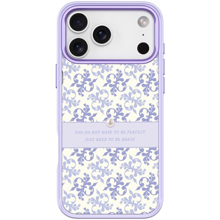 Light Purple Flower Pattern Magnetic Phone Case, For iPhone 17 Pro Max, For iPhone 17 Pro, For iPhone 17, For iPhone Air