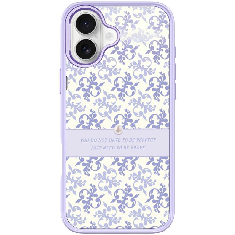 Light Purple Flower Pattern Magnetic Phone Case, For iPhone 17 Pro Max, For iPhone 17 Pro, For iPhone 17, For iPhone Air