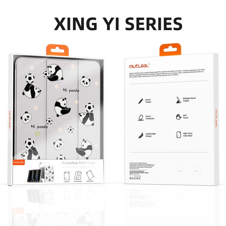 Mutural XingYi Series Tri-fold Vegan Leather Tablet Case, For iPad Pro 11 2025 / 2024, For iPad 2025 / 2022, For iPad Pro 11 2022 / 2021 / 2020