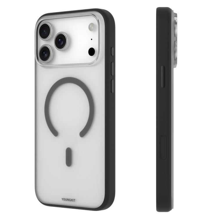 YOUNGKIT Clear Series Magnetic TPU PC Hybrid Phone Case, For iPhone 17 Pro Max, For iPhone 17 Pro