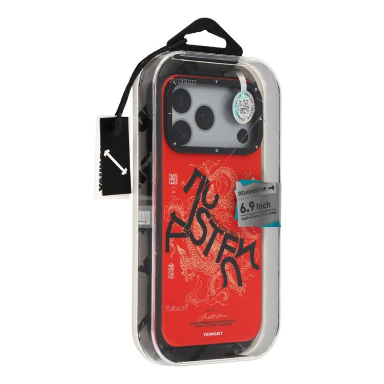 YOUNGKIT Loong Horse Spirit Series Magnetic TPU PC Hybrid Phone Case, For iPhone 17 Pro Max, For iPhone 17 Pro