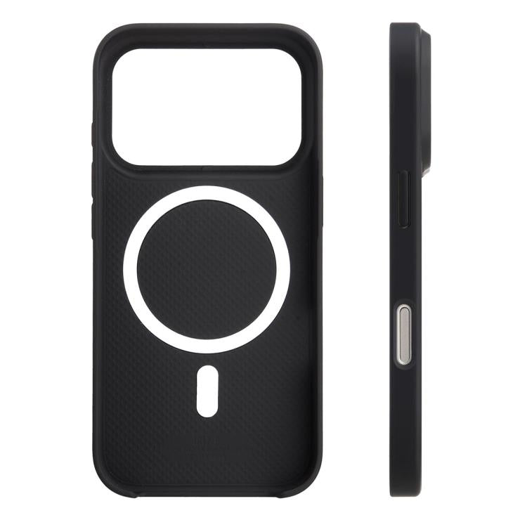 melkco Litchi Texture Magnetic Full Coverage Genuine Leather Hybrid PC Phone Case, For iPhone 17 Pro Max, For iPhone 17 Pro, For iPhone Air