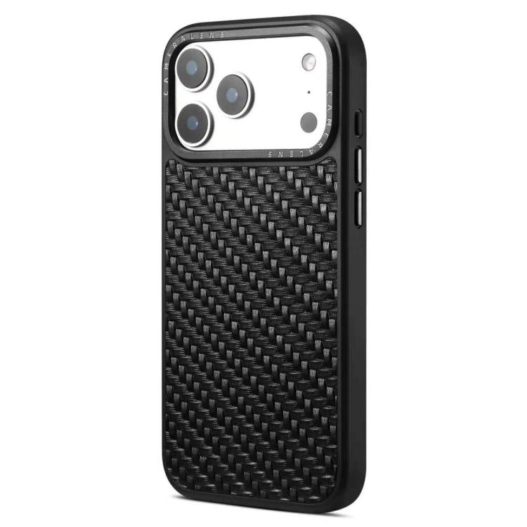 Denior A26 Genuine Leather Woven Texture Magnetic Phone Case, For iPhone 17 Pro Max, For iPhone 17 Pro, For iPhone 16 Pro Max, For iPhone 16 Pro, For iPhone 15 Pro Max, For iPhone 15 Pro