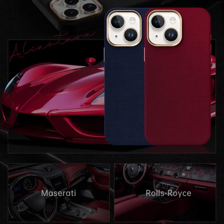 Ottilan Series Full Coverage Magnetic Microfiber Leather PC Phone Case, For iPhone 15 Plus / 14 Plus, For iPhone 15, For iPhone 14 / 13