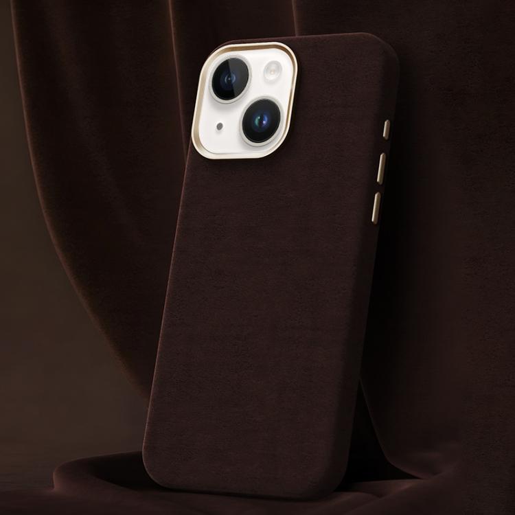 Ottilan Series Full Coverage Magnetic Microfiber Leather PC Phone Case, For iPhone 15 Plus / 14 Plus, For iPhone 15, For iPhone 14 / 13