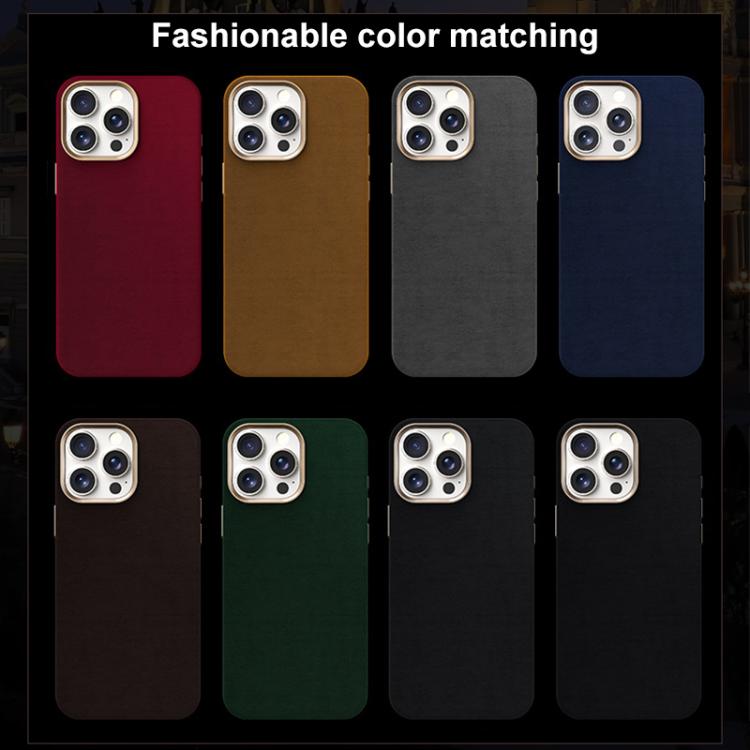 Ottilan Series Full Coverage Magnetic Microfiber Leather PC Phone Case, For iPhone 14 Pro, For iPhone 14 Pro Max, For iPhone 13 Pro Max