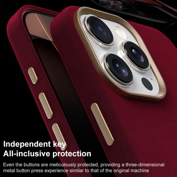 Ottilan Series Full Coverage Magnetic Microfiber Leather PC Phone Case, For iPhone 14 Pro, For iPhone 14 Pro Max, For iPhone 13 Pro Max