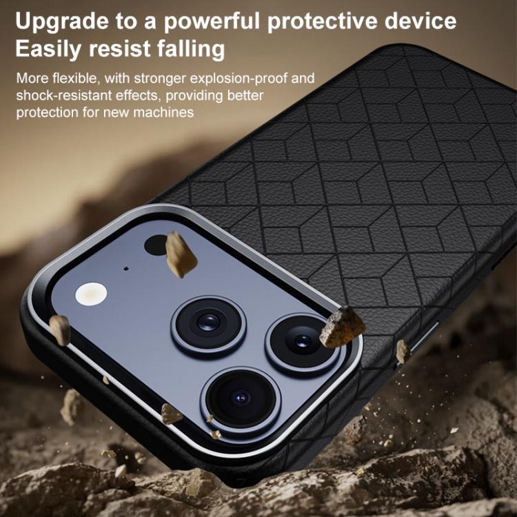 Rubik Cube Series Embossed Grid Pattern Magnetic Phone Case, For iPhone 12 Pro Max, For iPhone 12 Pro
