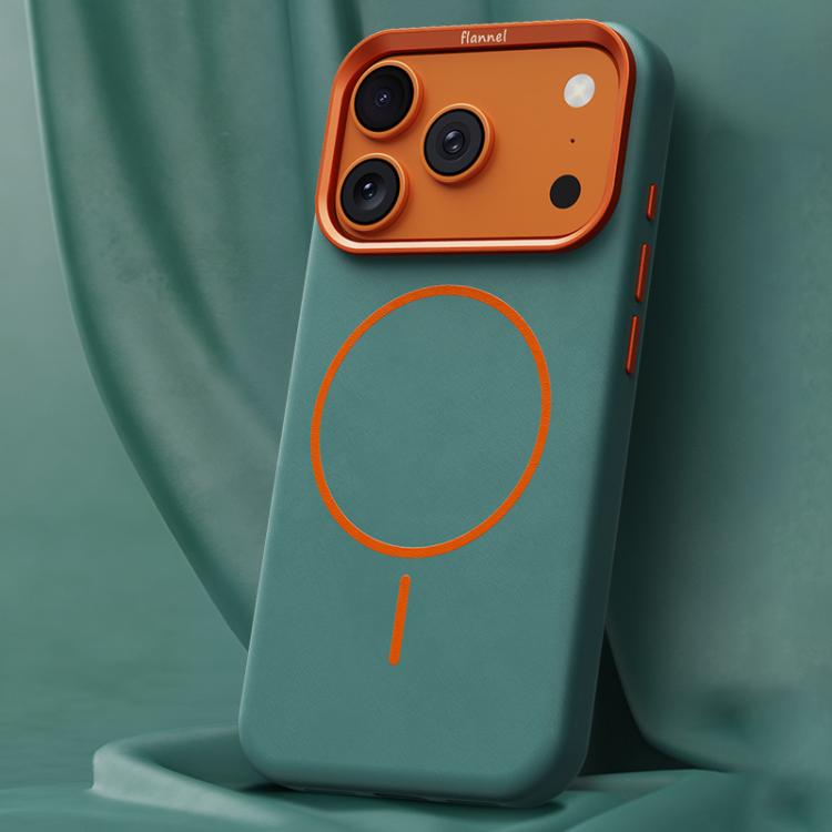 Elephant Leather Full Coverage Magnetic Microfiber Leather PC Phone Case, For iPhone 17 Pro Max, For iPhone 17 Pro, For iPhone 17