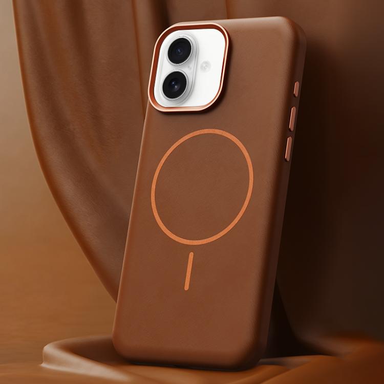 Elephant Leather Full Coverage Magnetic Microfiber Leather PC Phone Case, For iPhone 17 Pro Max, For iPhone 17 Pro, For iPhone 17