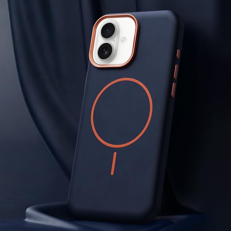 Elephant Leather Full Coverage Magnetic Microfiber Leather PC Phone Case, For iPhone 16, For iPhone 15 Pro Max, For iPhone 15 Pro