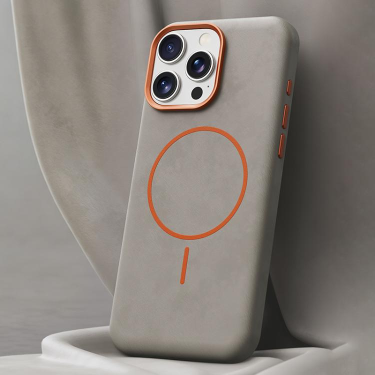 Elephant Leather Full Coverage Magnetic Microfiber Leather PC Phone Case, For iPhone 16, For iPhone 15 Pro Max, For iPhone 15 Pro