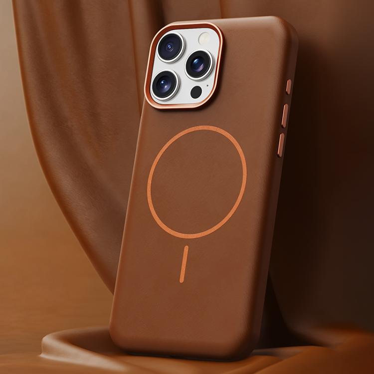Elephant Leather Full Coverage Magnetic Microfiber Leather PC Phone Case, For iPhone 13 Pro