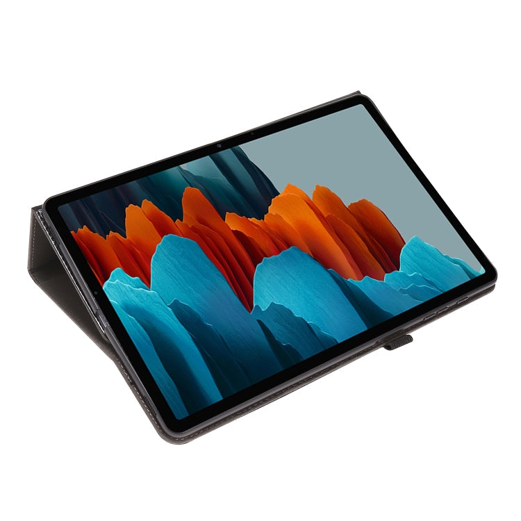 Crazy Horse Texture Horizontal Flip Leather Case with 2-folding Holder & Card Slot, For Samsung Galaxy Tab S8+ / Tab S8 Plus /  Tab S7 FE / Tab S7+ / T970, For Samsung Galaxy Tab A7 (2020), For Samsung Galaxy Tab S8 / Galaxy Tab S7 / SM-870