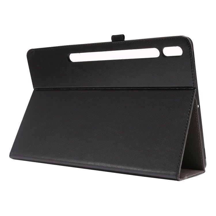 Crazy Horse Texture Horizontal Flip Leather Case with 2-folding Holder & Card Slot, For Samsung Galaxy Tab S8+ / Tab S8 Plus /  Tab S7 FE / Tab S7+ / T970, For Samsung Galaxy Tab A7 (2020), For Samsung Galaxy Tab S8 / Galaxy Tab S7 / SM-870