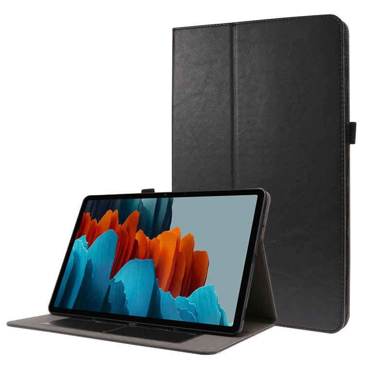 Crazy Horse Texture Horizontal Flip Leather Case with 2-folding Holder & Card Slot, For Samsung Galaxy Tab S8+ / Tab S8 Plus /  Tab S7 FE / Tab S7+ / T970, For Samsung Galaxy Tab A7 (2020), For Samsung Galaxy Tab S8 / Galaxy Tab S7 / SM-870