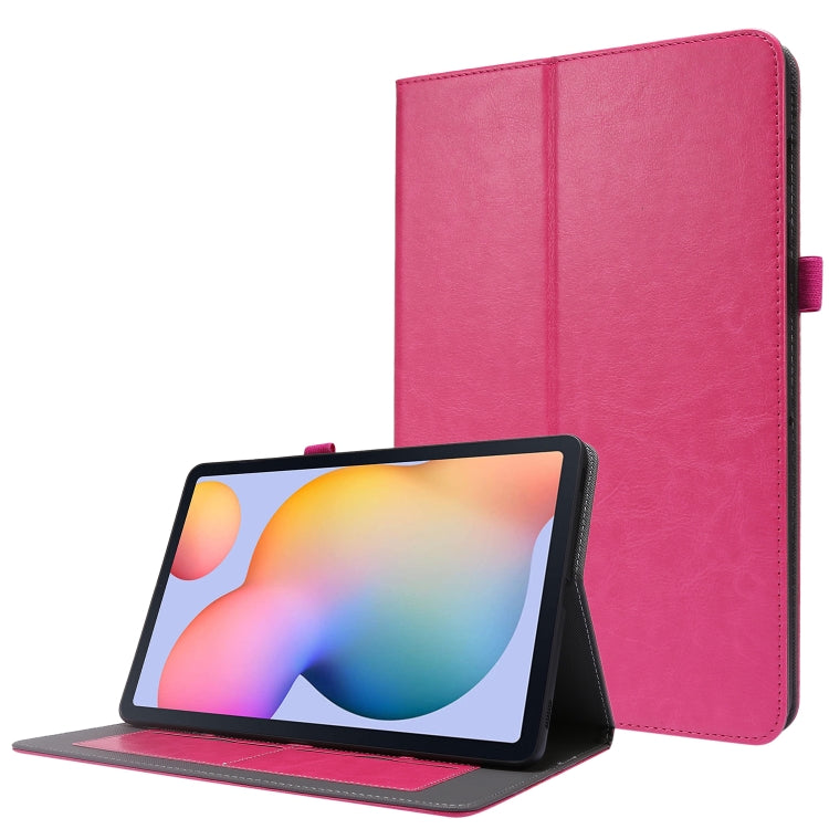 Crazy Horse Texture Horizontal Flip Leather Case with 2-folding Holder & Card Slot, For Samsung Galaxy Tab S8+ / Tab S8 Plus /  Tab S7 FE / Tab S7+ / T970, For Samsung Galaxy Tab A7 (2020), For Samsung Galaxy Tab S8 / Galaxy Tab S7 / SM-870