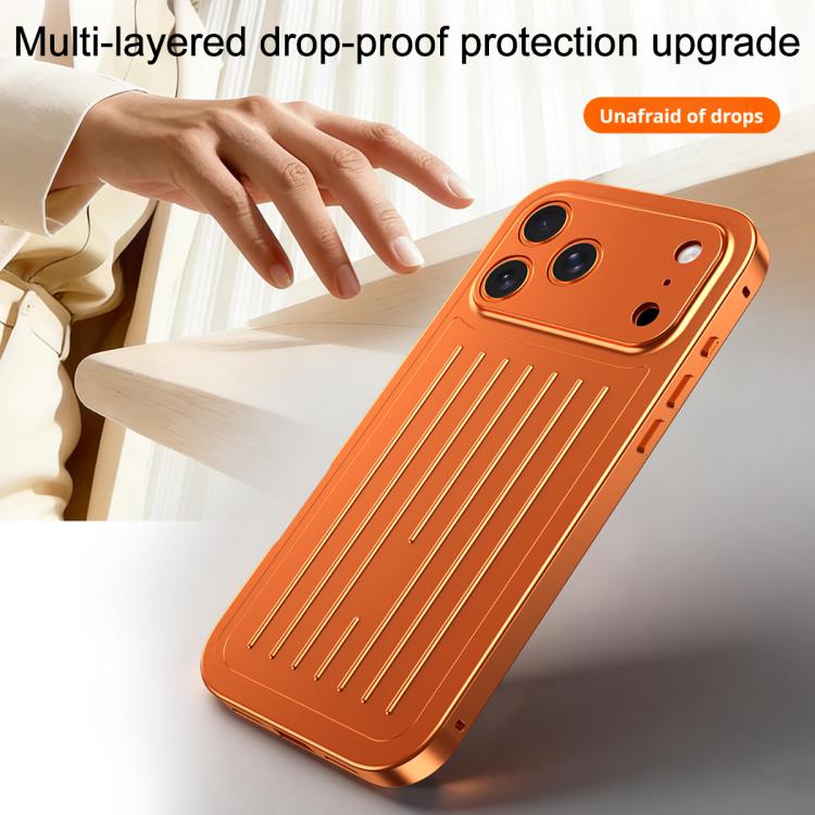 Suitcase Texture Magnetic King Series Aluminum Alloy Phone Case with Tempered Glass Film, For iPhone 17 Pro Max, For iPhone 17 Pro, For iPhone Air, For iPhone 16 Pro Max