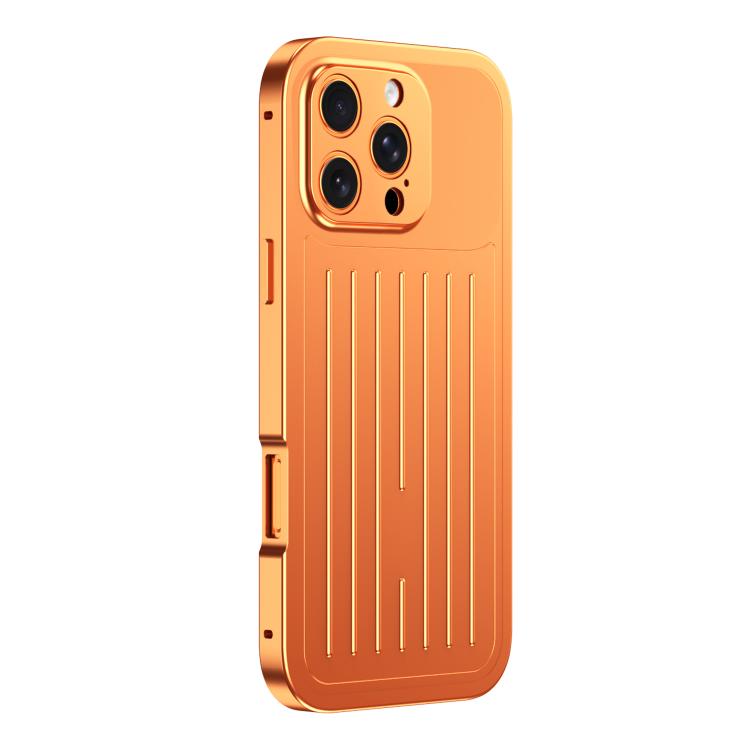 Suitcase Texture Magnetic King Series Aluminum Alloy Phone Case with Tempered Glass Film, For iPhone 17 Pro Max, For iPhone 17 Pro, For iPhone Air, For iPhone 16 Pro Max