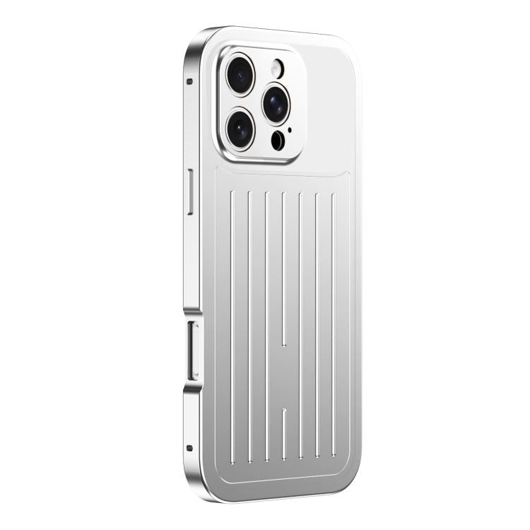 Suitcase Texture Magnetic King Series Aluminum Alloy Phone Case with Tempered Glass Film, For iPhone 17 Pro Max, For iPhone 17 Pro, For iPhone Air, For iPhone 16 Pro Max