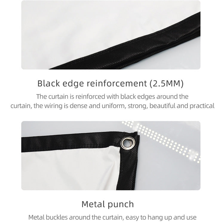 Simple Folding High Density Polyester Projector Film Curtain, Size:60 inch (16:9) Projection Area: 132x75cm, 60 inch (16:9) Projection Area: 132x75c
