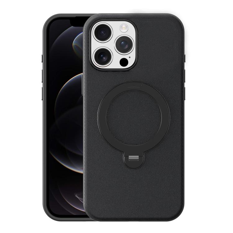 Tech Fabric 360 Rotation Holder Magnetic Phone Case, For iPhone 13, For iPhone 12, For iPhone 12 Pro Max, For iPhone 12 Pro