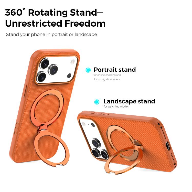 Tech Fabric 360 Rotation Holder Magnetic Phone Case, For iPhone 13, For iPhone 12, For iPhone 12 Pro Max, For iPhone 12 Pro