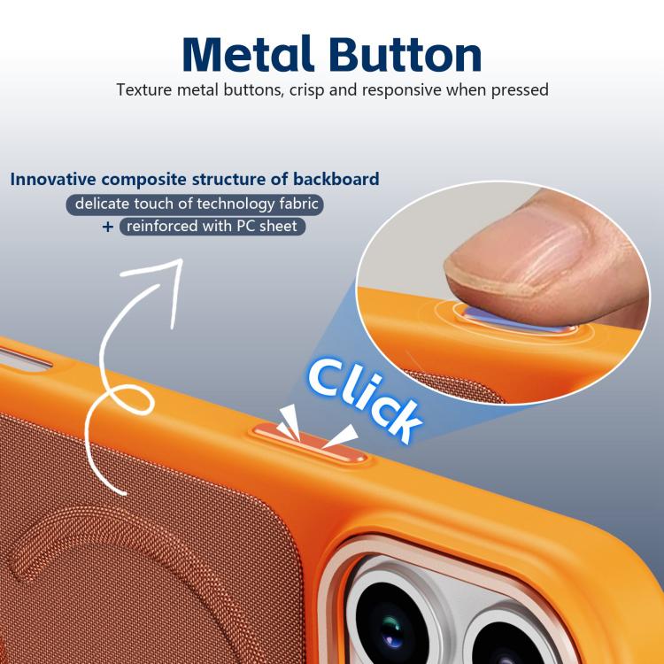 Tech Fabric Rotating Stand Magnetic Phone Case, For iPhone 15, For iPhone 14 Plus, For iPhone 14