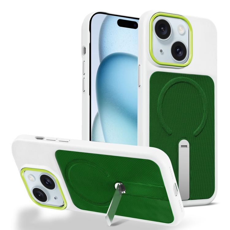 Tech Fabric Rotating Stand Magnetic Phone Case, For iPhone 15, For iPhone 14 Plus, For iPhone 14