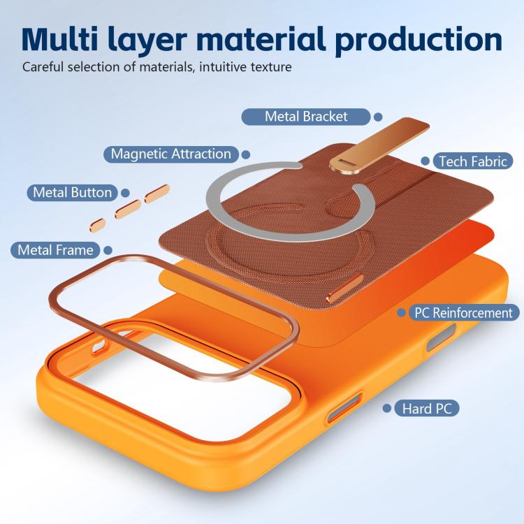 Tech Fabric Rotating Stand Magnetic Phone Case, For iPhone 14 Pro, For iPhone 14 Pro Max, For iPhone 13 Pro Max