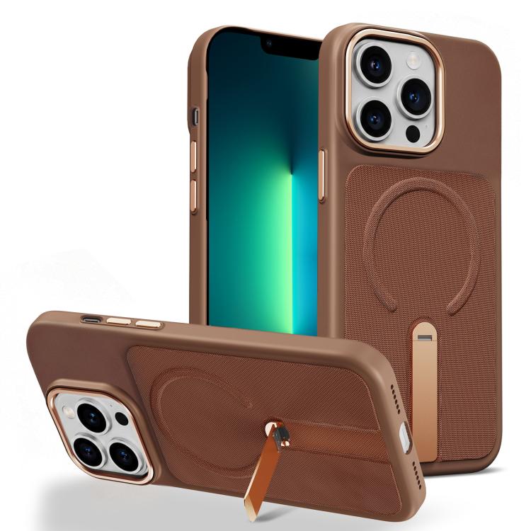 Tech Fabric Rotating Stand Magnetic Phone Case, For iPhone 14 Pro, For iPhone 14 Pro Max, For iPhone 13 Pro Max