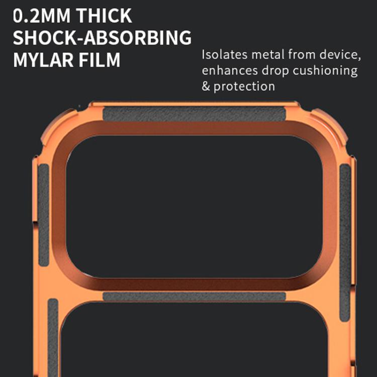 Aluminum Alloy Frame + TPU Hollow Air Bag Shockproof Phone Case With Lanyard Holes, For iPhone 17 Pro Max, For iPhone 17 Pro
