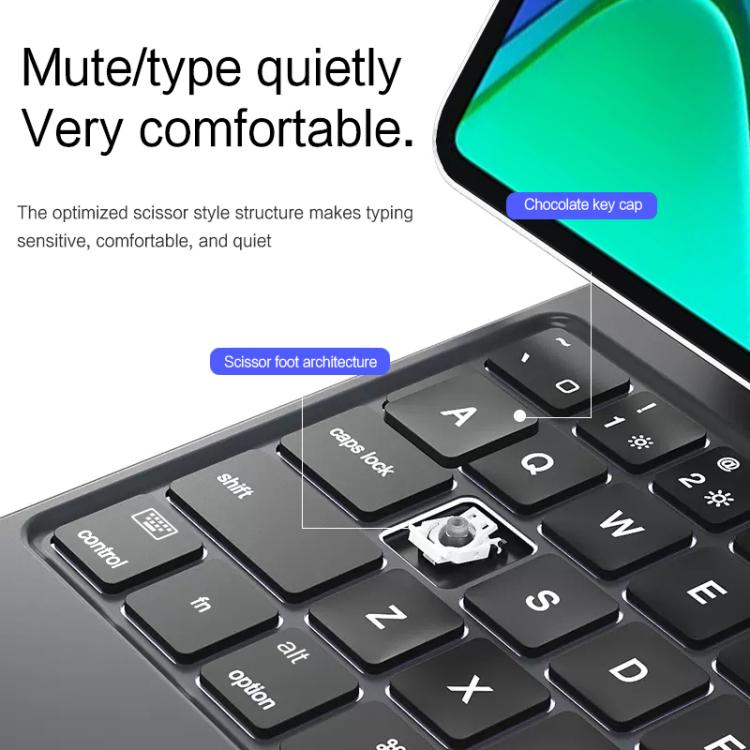 Floating Magnetic Bluetooth Keyboard Leather Tablet Case, For Xiaomi Pad 8 / 8 Pro, For Xiaomi Pad 7 / 7 Pro, For Xiaomi Pad 6
