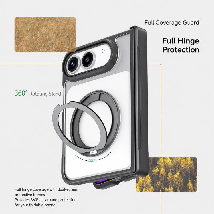 Armor Magnetic Holder PC Hybrid TPU Phone Case, For iPhone Duo