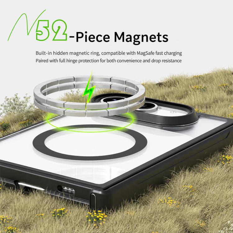 Armor Magnetic Holder PC Hybrid TPU Phone Case, For iPhone Duo