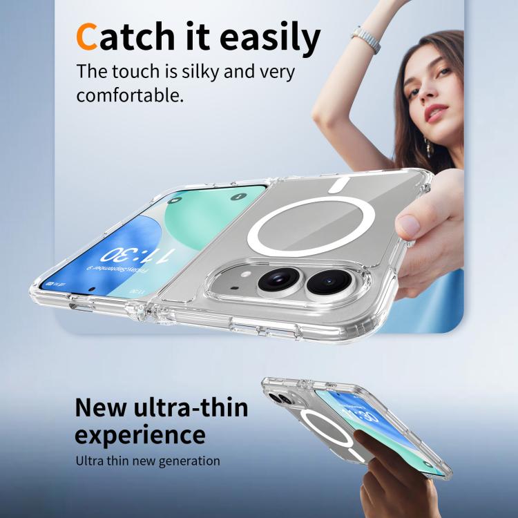 Scratch-proof Acrylic 2.0mm Crystal Magnetic Phone Case, For iPhone Duo