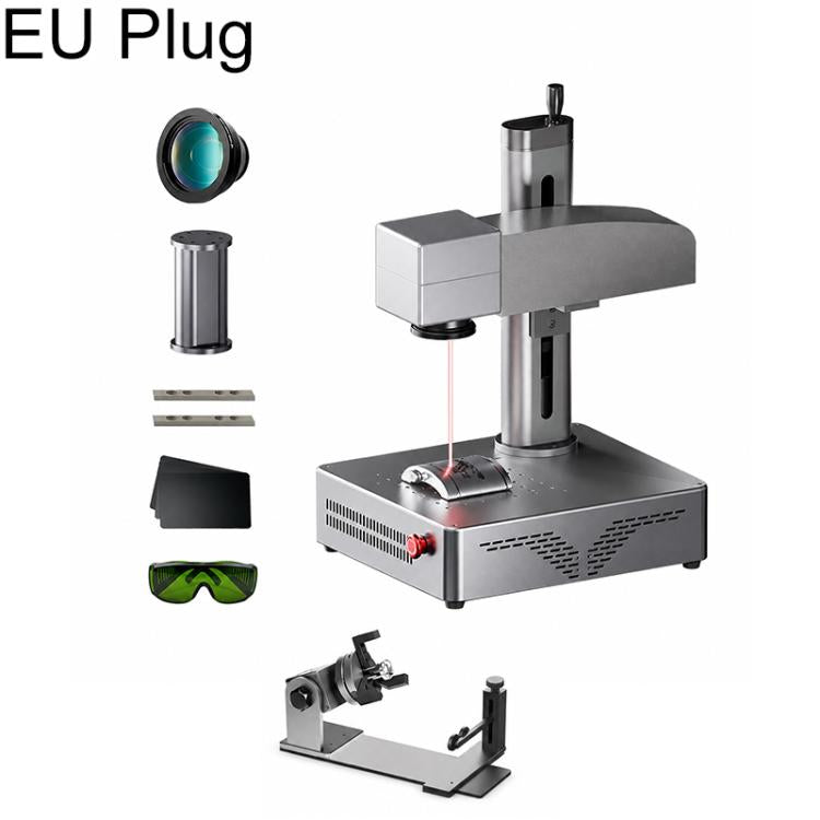 DAJA S4Pro High-Power Fiber Laser Marking Machine Small Fully Automatic Fiber Optic Metal Engraving Machine, S4Pro 20W, S4Pro 20W + Rotary Axis, S4Pro 20W + Rotary Clamp, S4Pro 20W + Rotary Axis + Clamp, S4Pro 30W