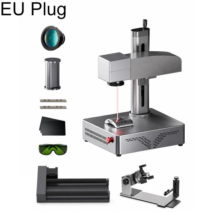 DAJA S4Pro High-Power Fiber Laser Marking Machine Small Fully Automatic Fiber Optic Metal Engraving Machine, S4Pro 20W, S4Pro 20W + Rotary Axis, S4Pro 20W + Rotary Clamp, S4Pro 20W + Rotary Axis + Clamp, S4Pro 30W