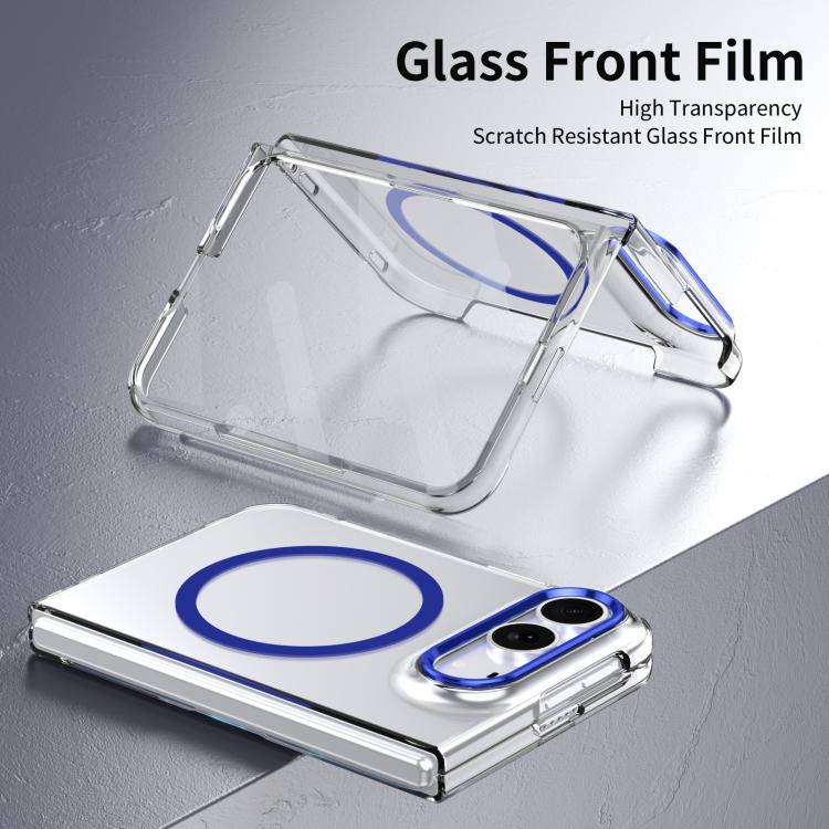 lce Folding Series MagSafe Integrated Clear PC Phone Case, For iPhone Duo