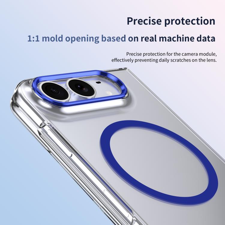 lce Folding Series MagSafe Integrated Clear PC Phone Case, For iPhone Duo
