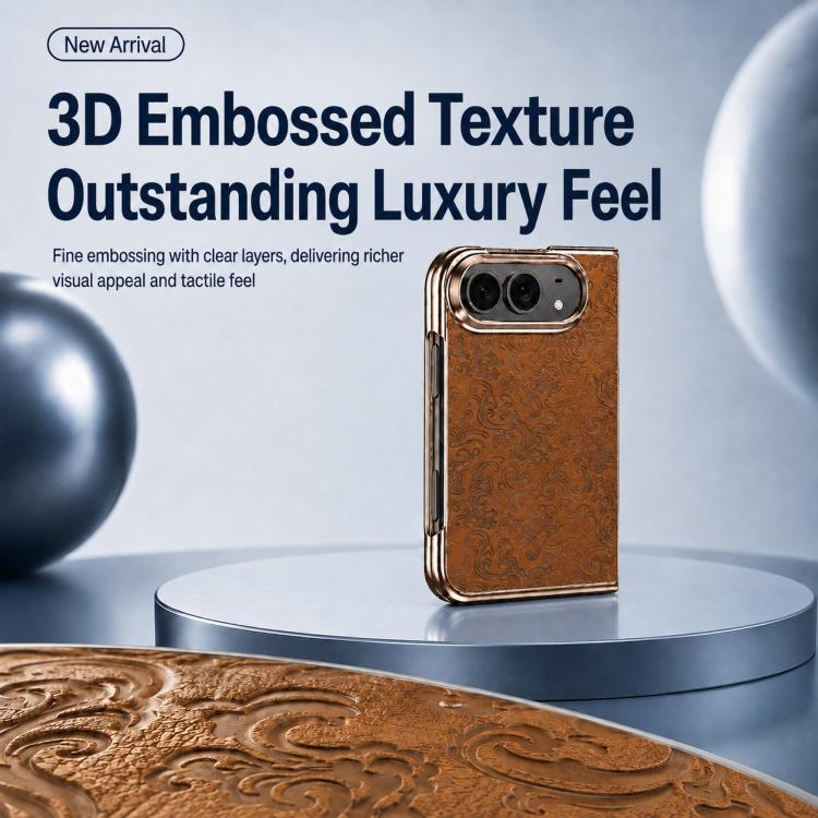 Electroplated 3D Embossed Magnetic Integrated Film Phone Case, For iPhone Duo