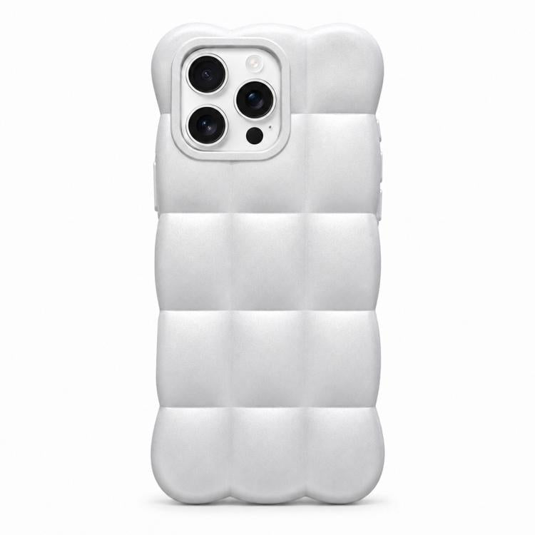 Solid Color Cloud Square TPU Phone Case, For iPhone 16 Pro Max, For iPhone 16 Pro, For iPhone 16 Plus